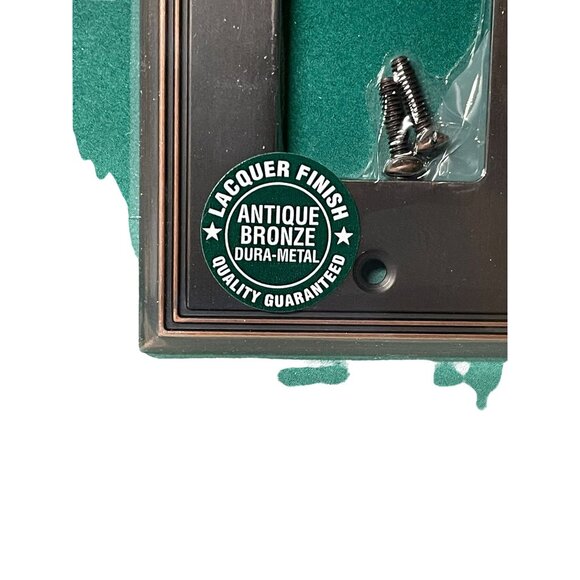 Creative Accents One Rocker Wall Plate Antique Bronze Dura-Metal Lacquer Finish - Picture 2 of 3